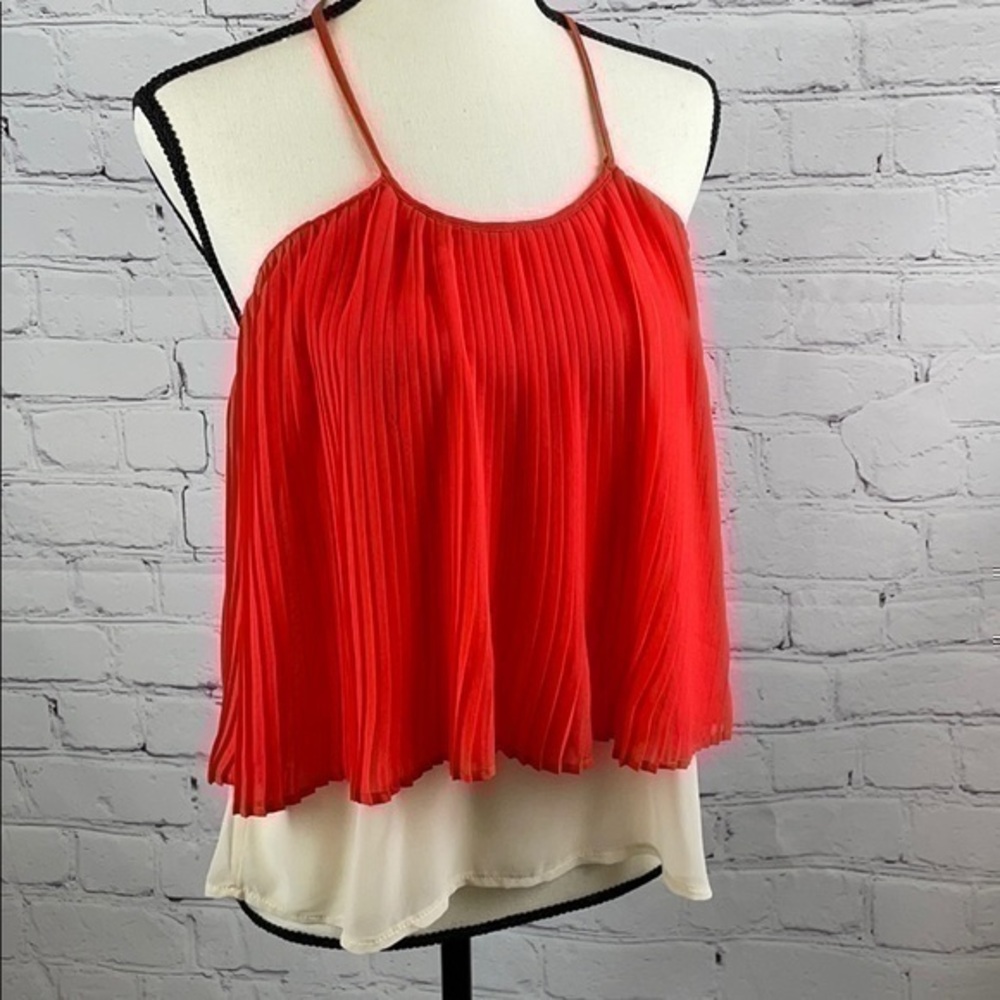UEC Ya Los Angeles layer tank coral & cream small